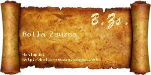 Bolla Zsuzsa névjegykártya